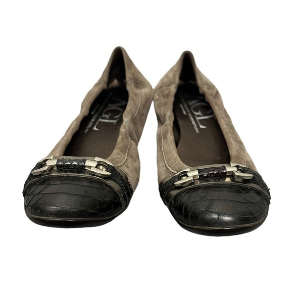 AGL Slip On Horsebit Ballet Flats Loafers - Picture 10 of 12